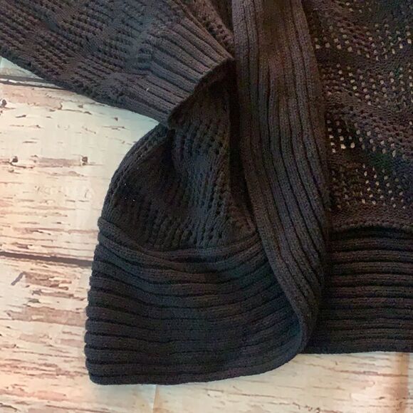 CANDIE’S crochet CROCHET OPEN FRONT SWEATER - Picture 3 of 5